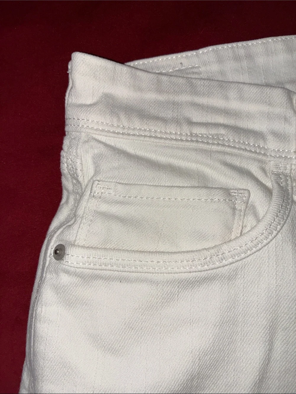 Levi's White Denim Jean Shorts